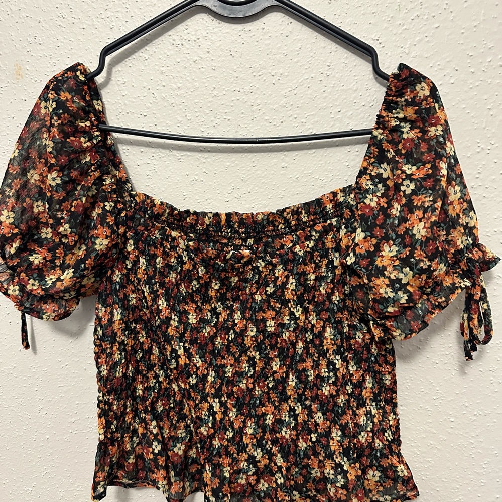 Sheer smock flower size medium M